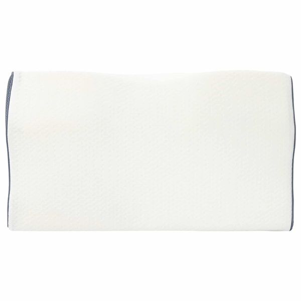vidaXL Almofada cervical Branco Espuma de Mem&oacute;ria 59 x 34,5 x 12 cm