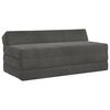 vidaXL Sof&aacute; Cama Dobr&aacute;vel Cinzento-Escuro 120 x 60 x 49 cm Tecido