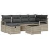 vidaXL Conjunto de Sof&aacute;s 7 unid. 6-N&uacute;mero de lugares Cinzento-claro