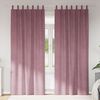vidaXL Cortinas opacas 2 pcs Rosa Escuro 140 x 260 cm Veludo