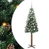 vidaXL &Aacute;rvore de Natal Slim com 150 LEDs com suporte Verde 150 cm