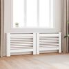 vidaXL Coberturas de radiador 2 pcs 112x19x81,5 cm MDF branco