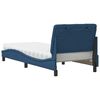 vidaXL Cama com colch&atilde;o 90x190 cm tecido azul