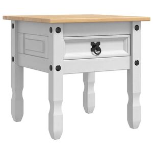 vidaXL Mesa de apoio CORONA Branco 50 x 50 x 50 cm