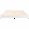 vidaXL Estrutura de cama c/ cabeceira sem colch&atilde;o 160x200 cm branco