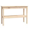 vidaXL Mesa consola 110x40x75 cm madeira de pinho maci&ccedil;a