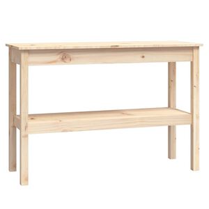 vidaXL Mesa consola 110x40x75 cm madeira de pinho maci&ccedil;a