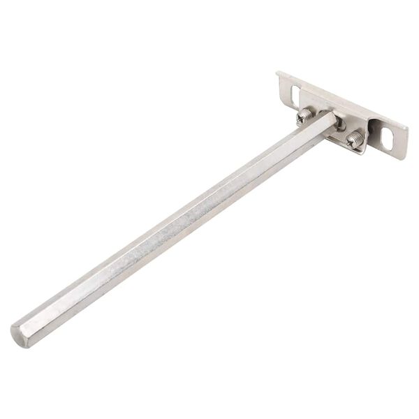 vidaXL Suportes de prateleira flutuantes 12pcs invis&iacute;vel &Oslash;12x200 mm