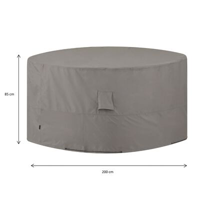 Madison Cobertura para mobiliário de exterior redonda 200 cm cinzento