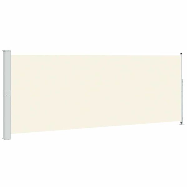 vidaXL Toldo lateral retr&aacute;til para p&aacute;tio 180x500 cm creme