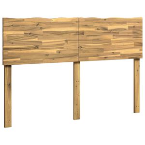 vidaXL Cabeceira com rebordo natural ROSTOCK Branco 160 cm