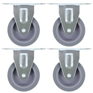 vidaXL Rodas fixas 4 pcs 75 mm
