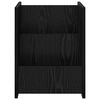 vidaXL Estante de Revistas Carvalho Preto 35 x 35 x 45 cm