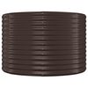 vidaXL Canteiro elevado jardim 175x100x68 aço revestido a pó castanho