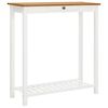 vidaXL Mesa de bar 100x40x110 cm madeira de carvalho maci&ccedil;a