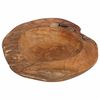 vidaXL Fruteira JEPARA &Oslash; 40 cm Madeira de Teca S&oacute;lida Redondo