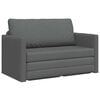 vidaXL Sof&aacute;-Cama Cinza Escuro 124 x 71 x 78 cm tecido