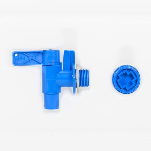 vidaXL Recipiente &aacute;gua c/ torneira e dispensador de sab&atilde;o 15L pl&aacute;stico