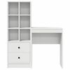 vidaXL Mesa com gaveta 2 pcs Branco