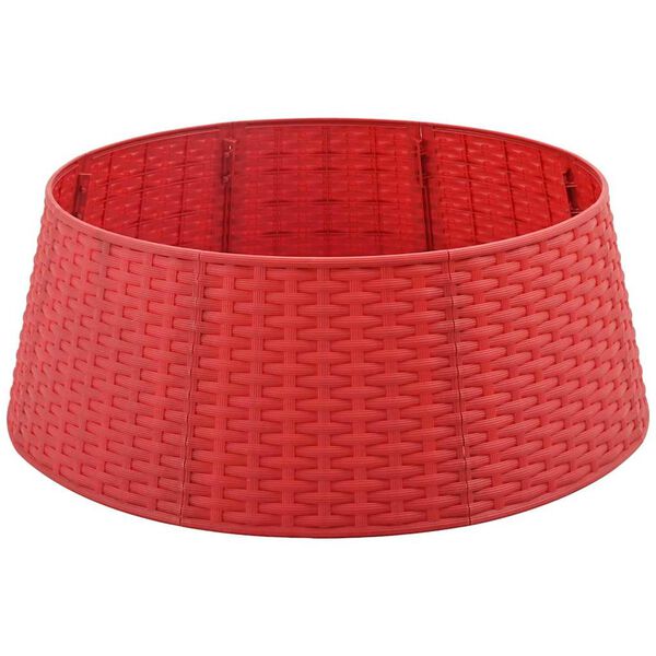vidaXL Saiade&Aacute;rvoredeNatal Vermelho &Oslash; 65 x 24 cm Pl&aacute;stico