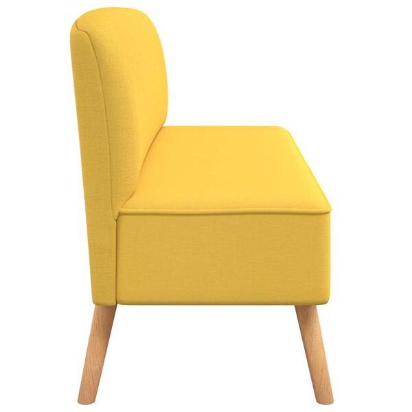 vidaXL Sofá de tecido 117x55,5x77 cm amarelo