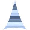 vidaXL Vela de Sombra 4 x 5 x 5 m HDPE Triangular Azul e Branco