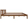 vidaXL Estrutura cama king 150x200 cm madeira maciça castanho-mel