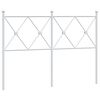 vidaXL Cabeceira de substitui&ccedil;&atilde;o 120 cm metal branco
