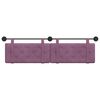 vidaXL Cabeceira Suspensa Roxo 190 x 55 x 5 cm Veludo