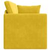 vidaXL Sof&aacute;-cama de ch&atilde;o 200cm Amarelo Veludo