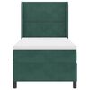 vidaXL Cama Box com cabeceira Verde Escuro 90 x 200 cm Veludo