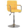 vidaXL Cadeira de jantar tecido amarelo