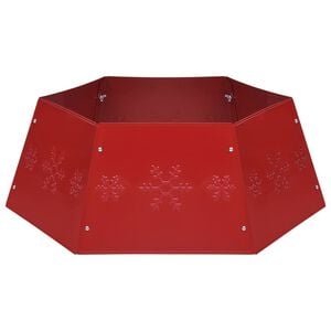 vidaXL Saia para &aacute;rvore de Natal &Oslash;68x25 cm vermelho