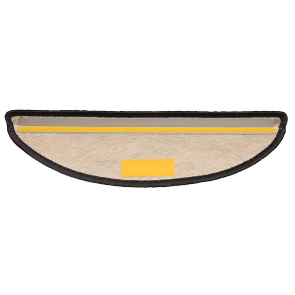 vidaXL Tapetes escada adesivos aspeto sisal 30pcs 65x21x4 cm antracite