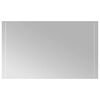 vidaXL Espelho de banheiro LED Transparente 100 x 60 cm Retangular