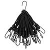 vidaXL Cordas el&aacute;sticas com ganchos 25 pcs 17 cm
