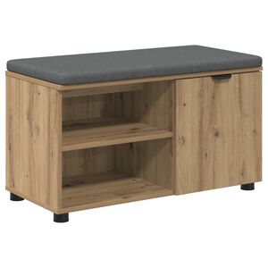 vidaXL Banco de Hall Carvalho Artesanal 80 x 38 x 46 cm