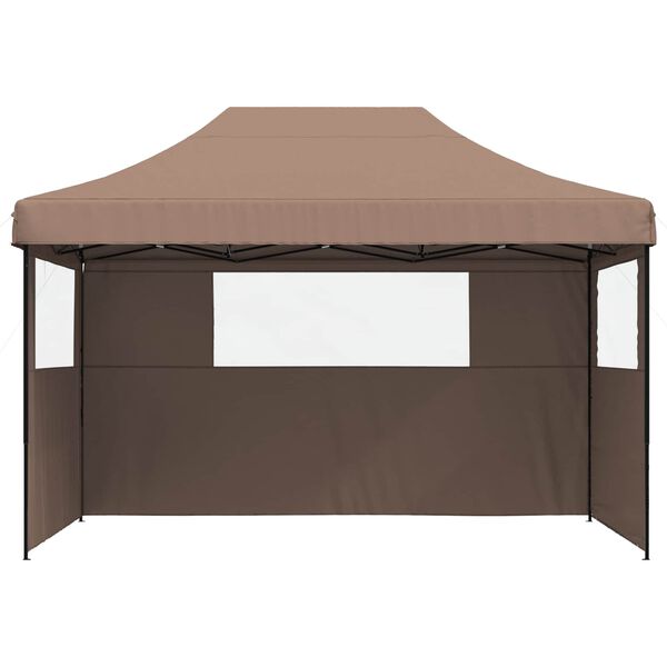 vidaXL Tenda de Festa Castanho 279 x 410 x 315 cm Tecido Oxford