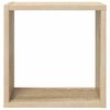vidaXL Prateleiras de parede em forma de cubo 4 pcs 30x15x30cm sonoma