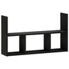 vidaXL Prateleira de Parede Carvalho Preto 78.5 x 17 x 45 cm