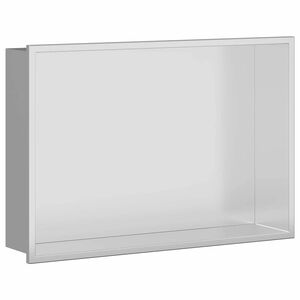 vidaXL Nichos de Chuveiro Prateado 45 x 30 x 9,5 cm A&ccedil;o inoxid&aacute;vel