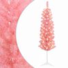 vidaXL &Aacute;rvore Slim de Natal Artificial 150 cm 150 LED Branco quente
