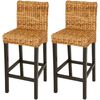 vidaXL Cadeiras de bar 2 pcs abac&aacute;