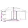 vidaXL Tenda Pop-up Cinzento-acastanhado 580 x 292 x 315 cm