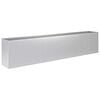 vidaXL Vaso de Jardim Prateado 280 x 40 x 60 cm A&ccedil;o Galvanizado