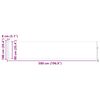 vidaXL Toldo lateral retr&aacute;til para p&aacute;tio 100x500 cm creme