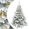 vidaXL &Aacute;rvore de Natal Artificial com 150 LEDs Branco 150 cm PE e PVC