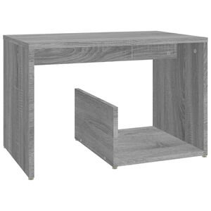 vidaXL Mesa de apoio 59x36x38 cm derivados de madeira cinzento sonoma