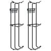 vidaXL Copos de salto para barril 2 pcs a&ccedil;o preto