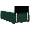 vidaXL Cama boxspring com colch&atilde;o 120x200 cm veludo verde-escuro